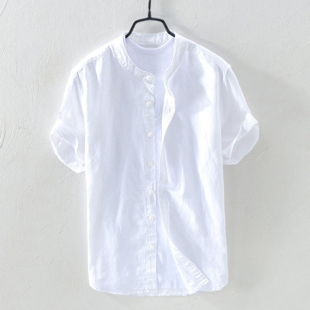 The Salvatore Short Sleeve Linen Shirt