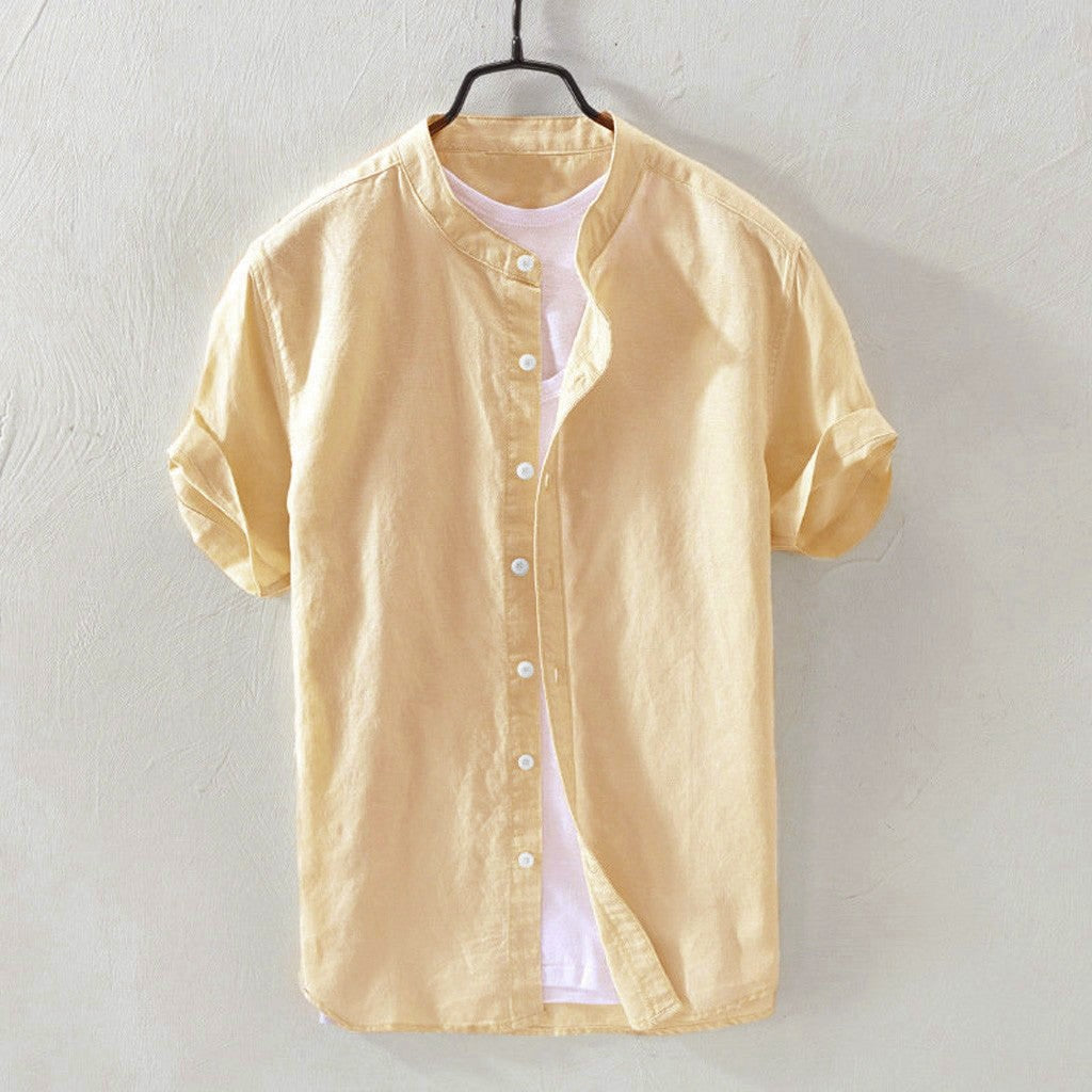 The Salvatore Short Sleeve Linen Shirt