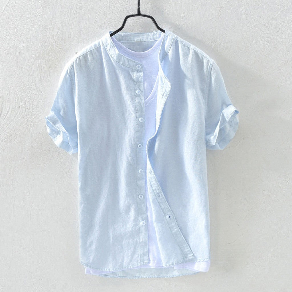 The Salvatore Short Sleeve Linen Shirt